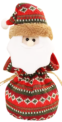 Дед Мороз в мешке, орнамент - фото - 7
