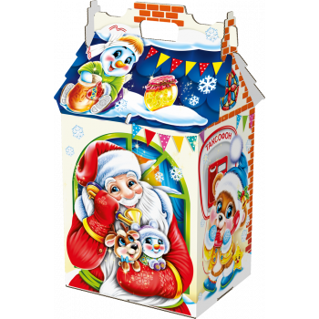 Дом-игрушка "Поздравление Деда Мороза" 800г - фото - 3