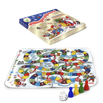 Игра "Золотое кольцо" (игровое поле, 4 фишки, кубик) - фото - 2